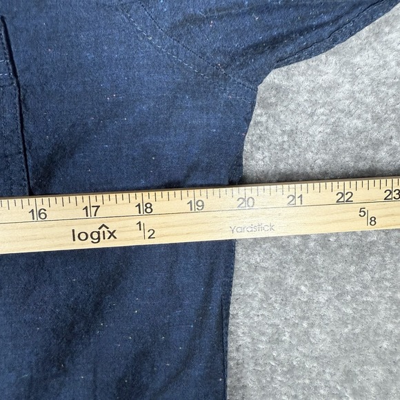 Stoic Shirt Men's Small Navy Blue Speckled Long Sleeve Button‎ Up - Picture 6 of 7